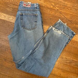 Vintage Rockies Relaxed High Waist Straight Leg Cotton Jeans Size 11L